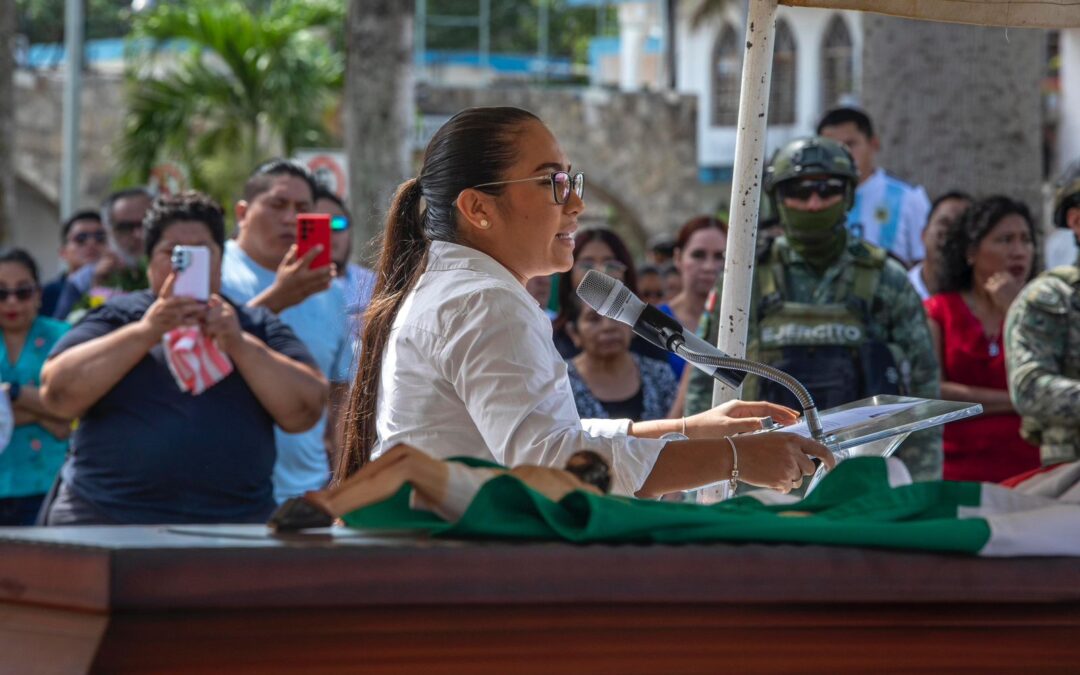 Despiden a Samuel Moo como un gran padre, hijo, amigo, hermano, pero sobre todo como un policía ejemplar y comprometido con la seguridad de Felipe Carrillo Puerto