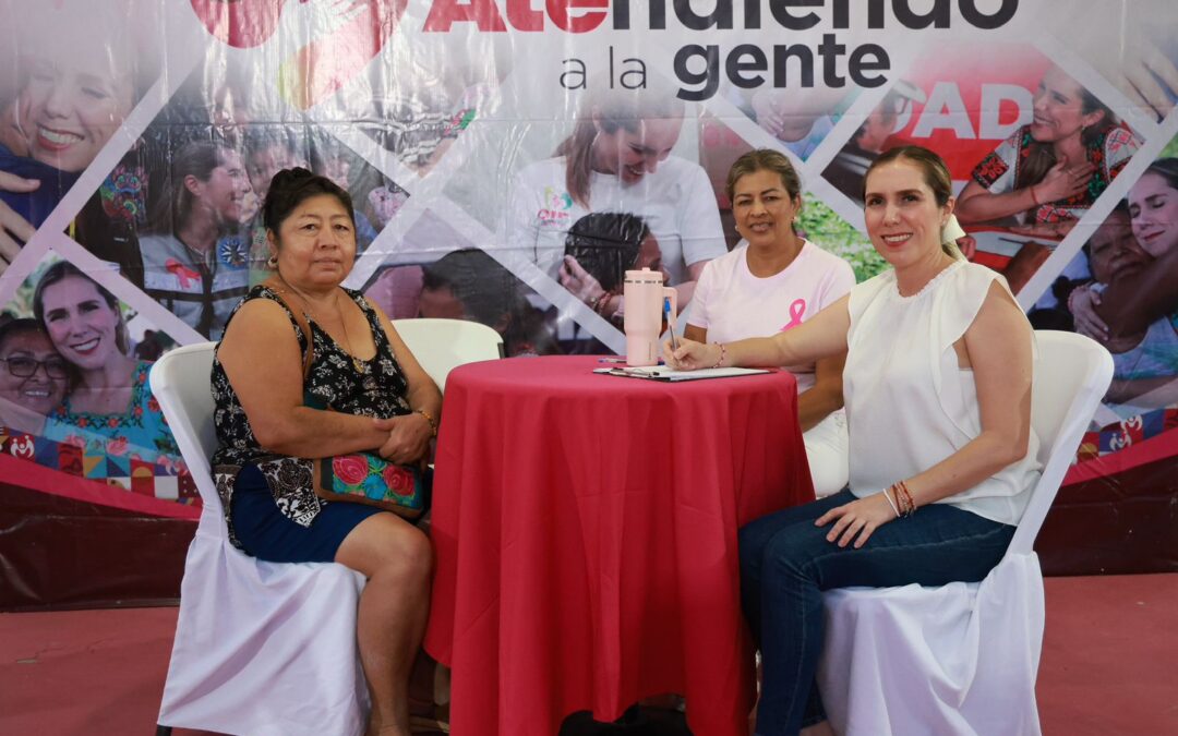 Atenea Gómez fortalece cercanía con las familias de Isla Mujeres con el programa ‘ATEndiendo a la Gente’