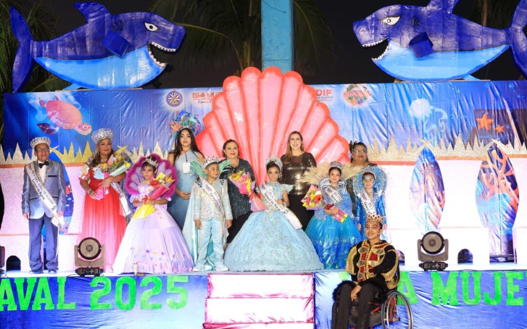 Inicia Carnaval Isla Mujeres “Los Elementos del Caribe” 2025 con la Coronación de Reyes Infantiles