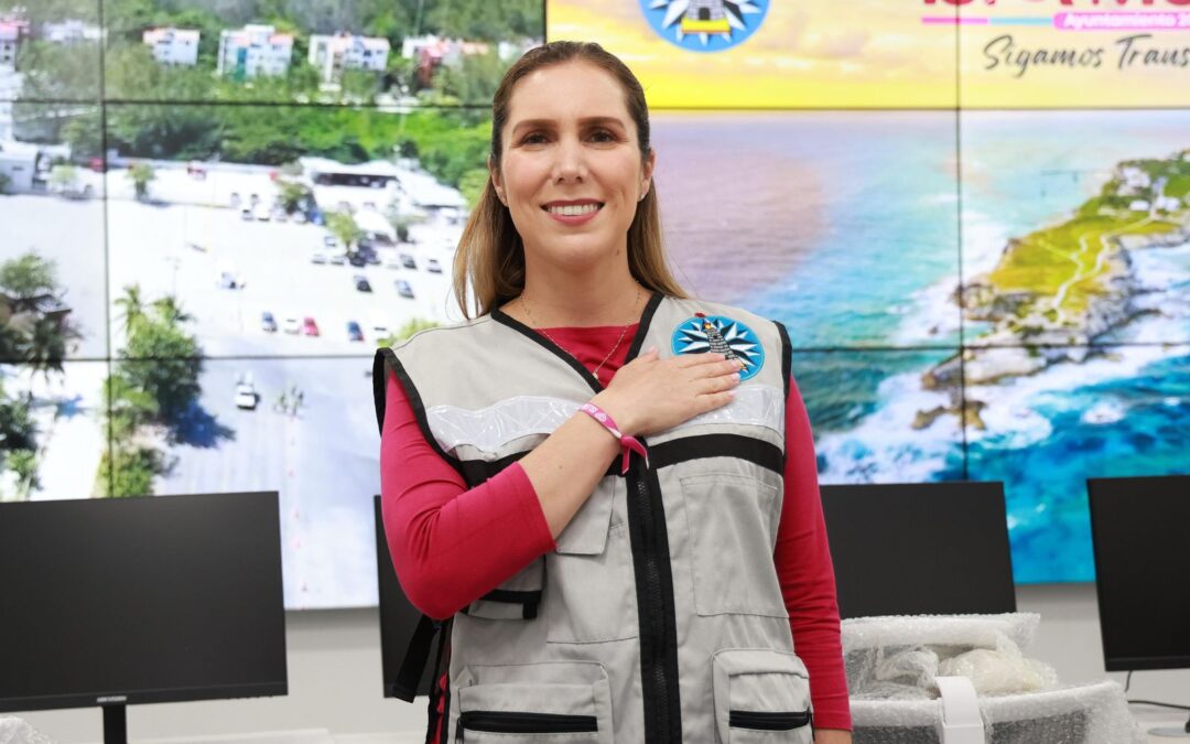 Atenea Gómez Ricalde ultima detalles del nuevo Centro de Comando y Control C2 en Costa Mujeres