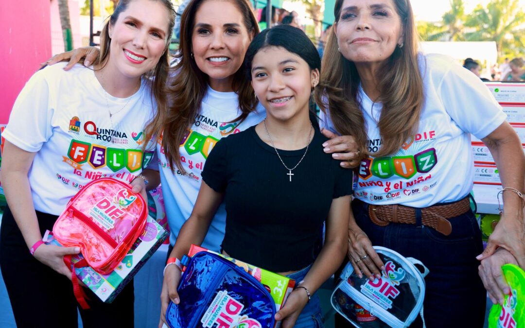 Mara Lezama y Atenea Gómez celebran a la niñez isleña con el Gran Festival del Día del Niño y de la Niña