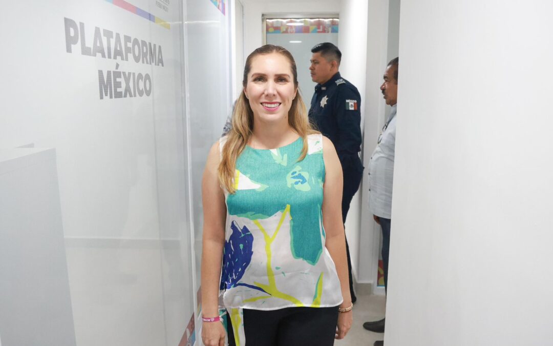 Atenea Gómez Ricalde constata avances del nuevo Centro de Control y Comando C2 de Costa Mujeres