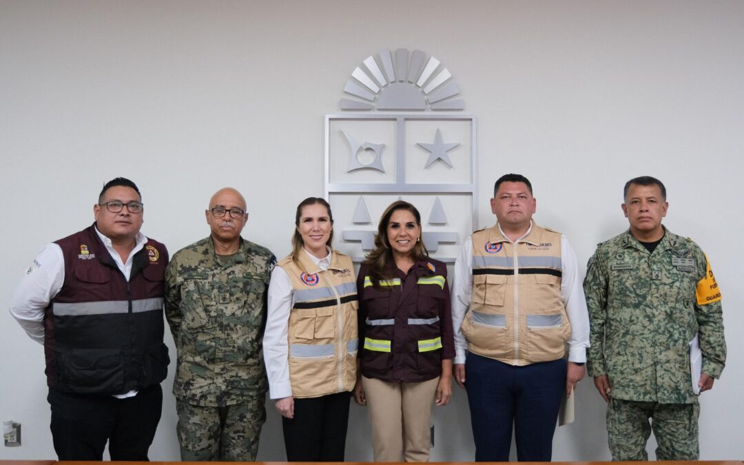 Atenea Gómez Ricalde fortalece la coordinación en esta temporada de huracanes