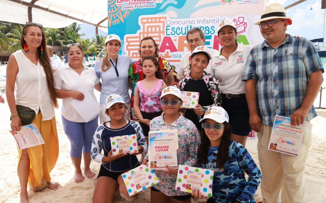 Gobierno Municipal celebra el talento y la identidad de Isla Mujeres con el Concurso de Esculturas de Arena