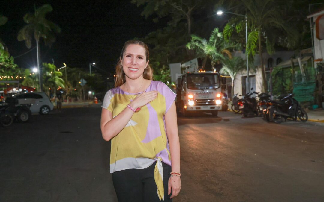 Atenea Gómez Ricalde transforma el bienestar de las familias isleñas con obras dignas