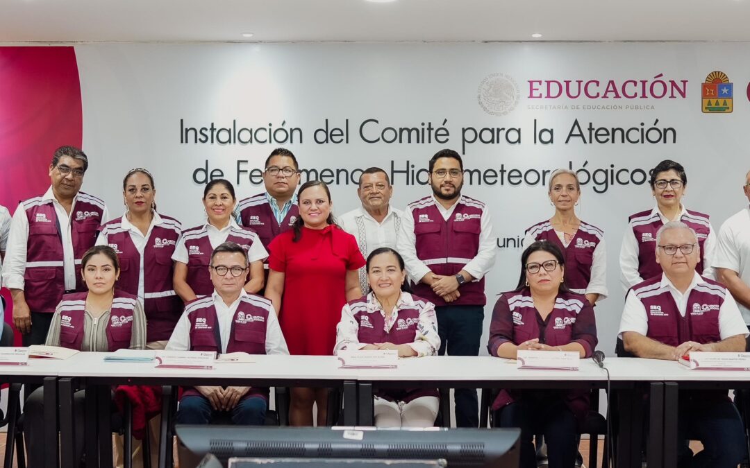 Instalan el Comité para la Atención de Fenómenos Hidrometeorológicos 2025 del sector educativo