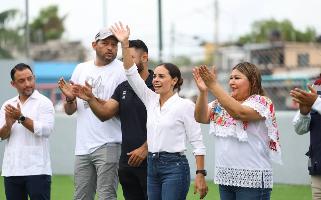 ANA PATY PERALTA, COMPROMETIDA CON MEJORAR LA INFRAESTRUCTURA DEPORTIVA DE CANCÚN
