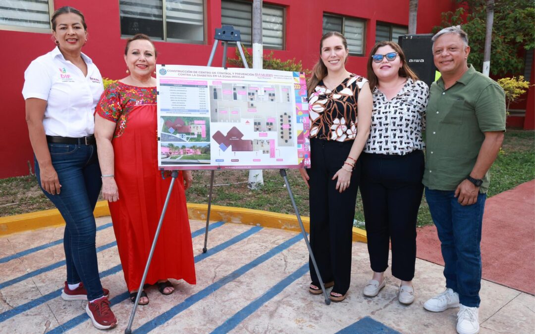 Atenea Gómez Ricalde inicia construcción del Centro de Control y Prevención contra la Diabetes en Isla Mujeres