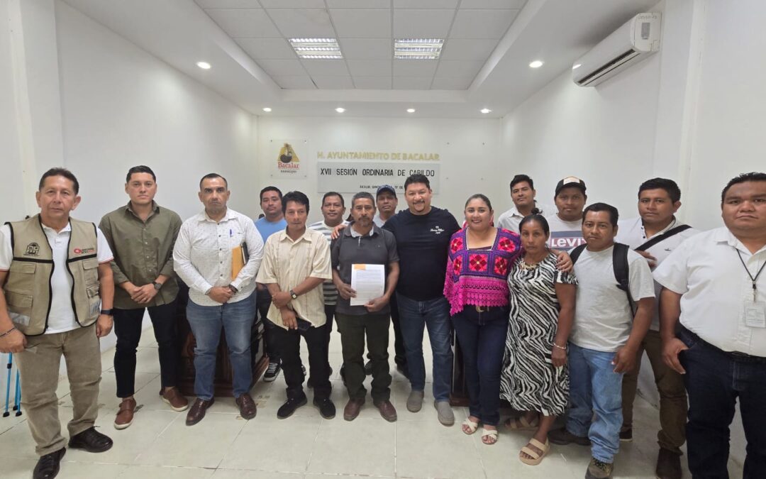 AGEPRO formaliza entrega de terreno en Maya Balam para mejorar la conectividad en la comunidad