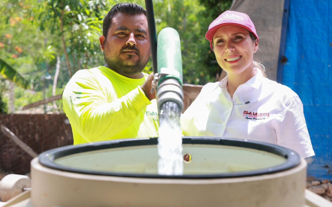 Atenea Gómez Ricalde constata resultados del Programa “Agua para Ti’” en Zona Continental