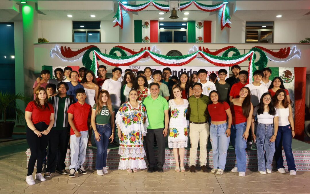 Gobierno Municipal inicia actividades del Mes Patrio en Isla Mujeres