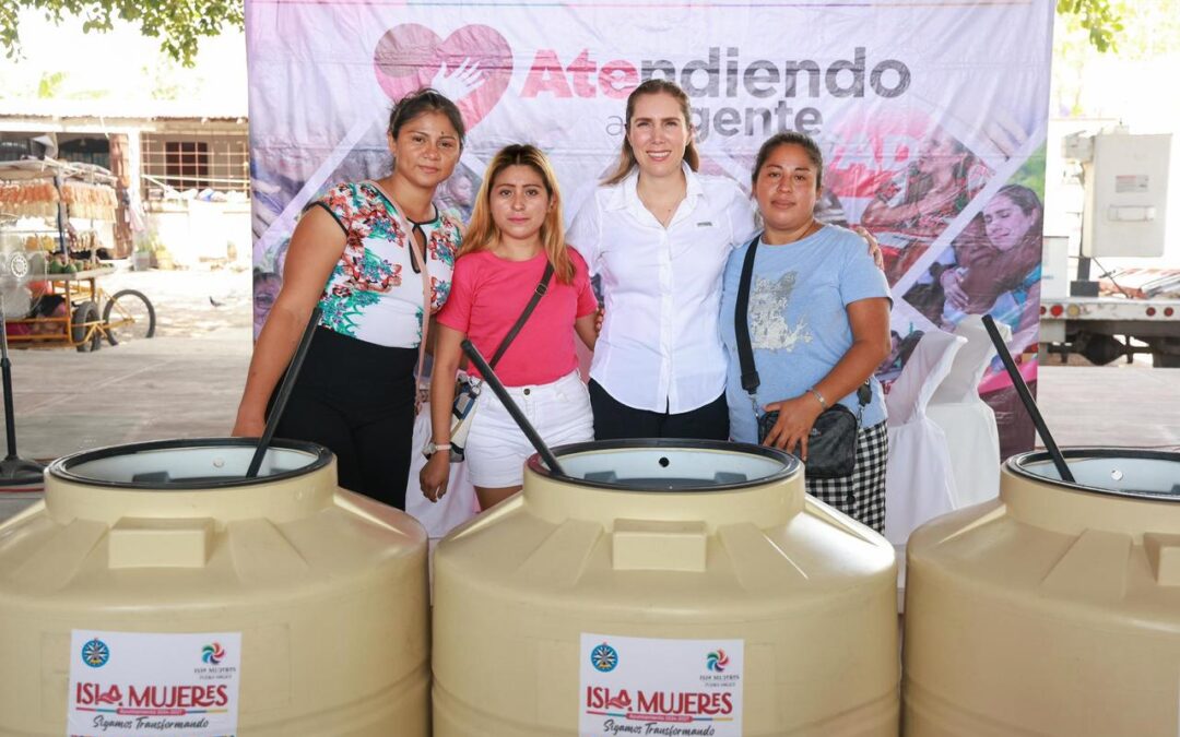 Atenea Gómez Ricalde presenta avances del Primer Informe de Resultados en programas sociales de Isla Mujeres