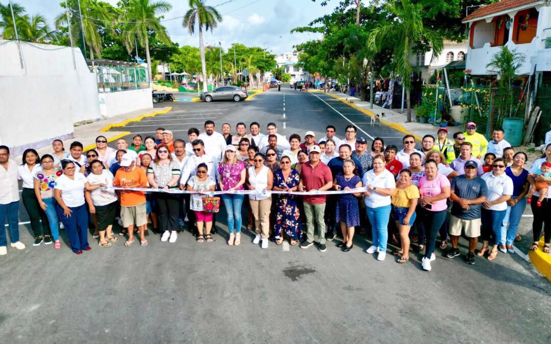 Atenea Gómez Ricalde recupera espacios públicos, entre ellos la calle Candelero en Isla Mujeres