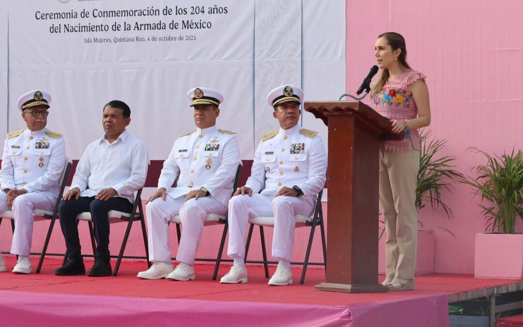 Isla Mujeres reconoce la labor de la Armada de México, institución fundamental en la historia y seguridad del municipio