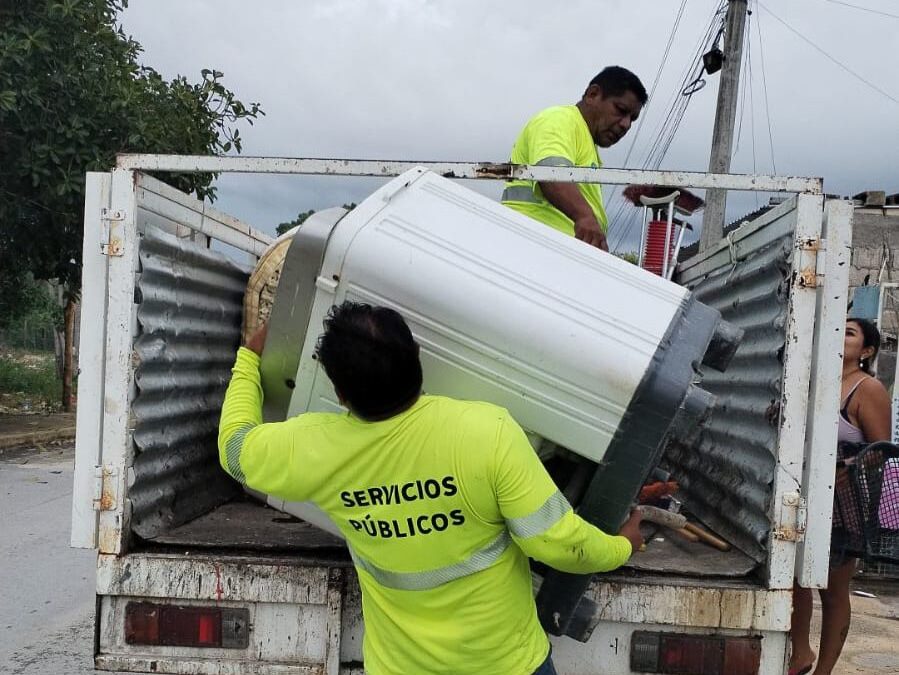 Gobierno de Isla Mujeres continúa reforzando los trabajos preventivos en esta temporada de lluvias
