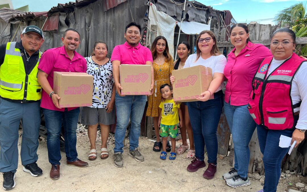 Gobierno de Atenea Gómez Ricalde concluye entrega casa por casa de Isleña de Corazón