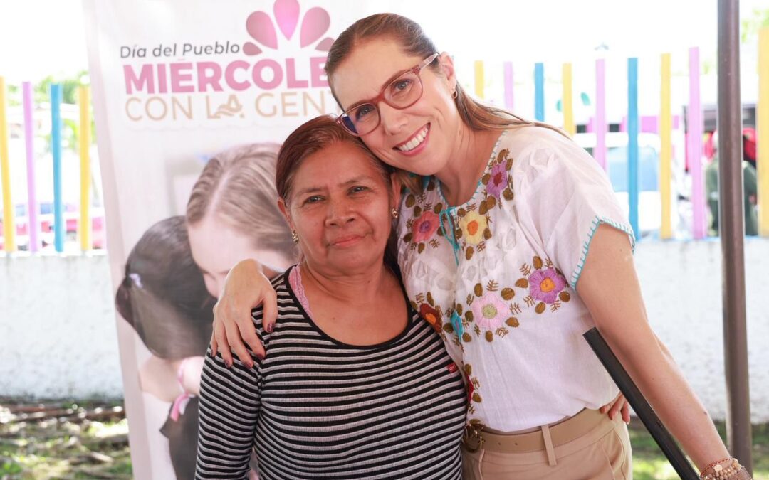 Atenea Gómez Ricalde se mantiene cercana al pueblo con el programa “Miércoles con la Gente”