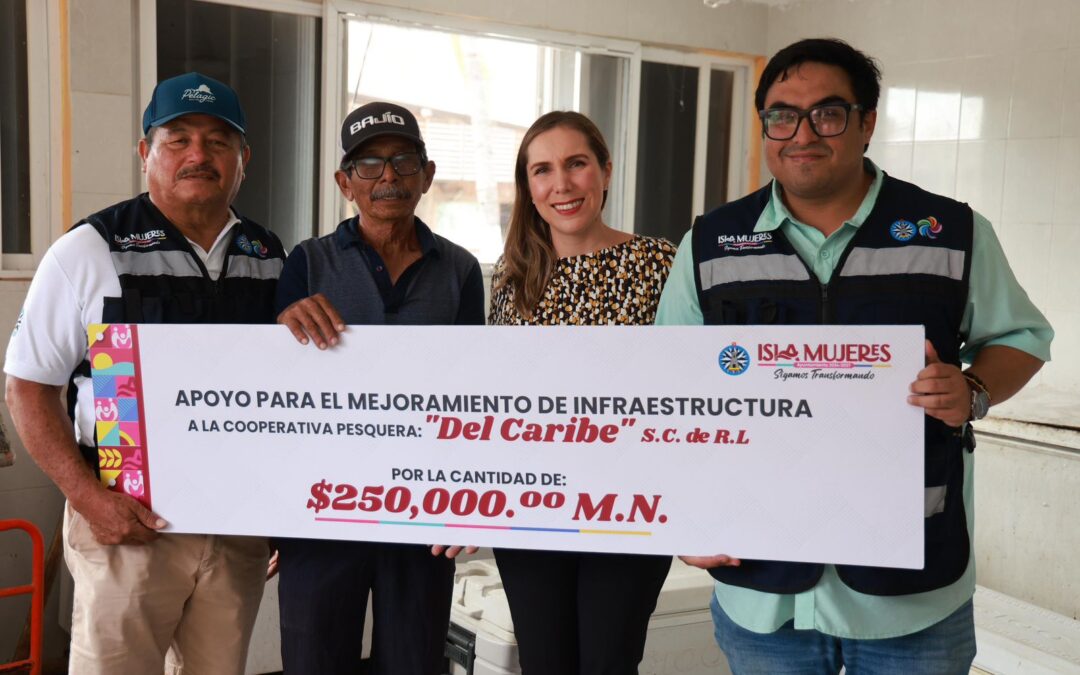 Atenea Gómez Ricalde continúa impulsando el sector pesquero en Isla Mujeres