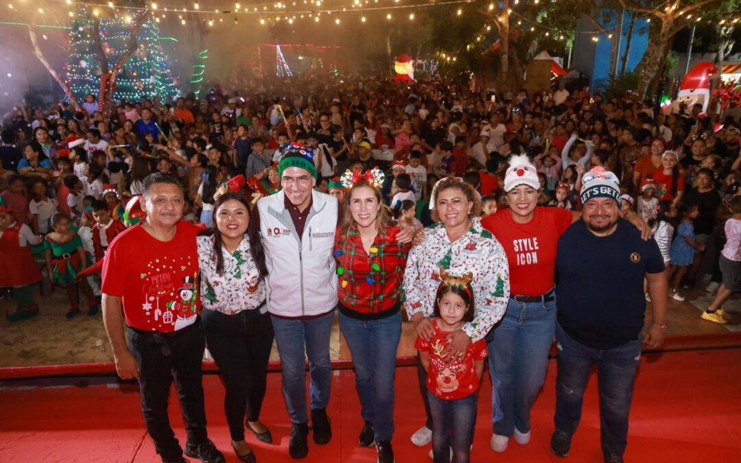 Atenea Gómez Ricalde enciende la magia de la Navidad en Ciudad Mujeres