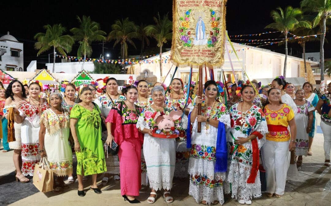 Gremio de las Señoras fortalece tradición e identidad isleña en las Fiestas Patronales de Isla Mujeres
