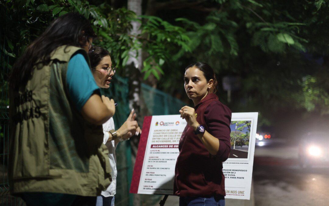 ANUNCIA ANA PATY PERALTA CONSTRUCCIÓN DE SENDERO SEGURO EN LA SM 77
