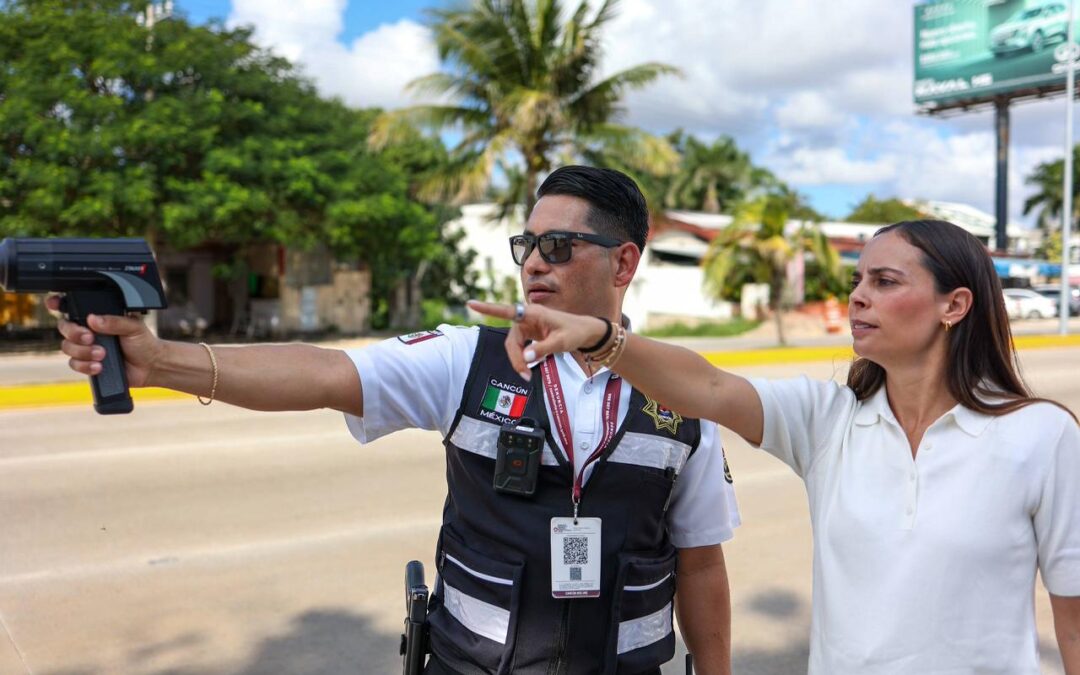 ARRANCA ANA PATY PERALTA LOS OPERATIVOS DE REDUCCIÓN DE VELOCIDAD EN BLVD. COLOSIO
