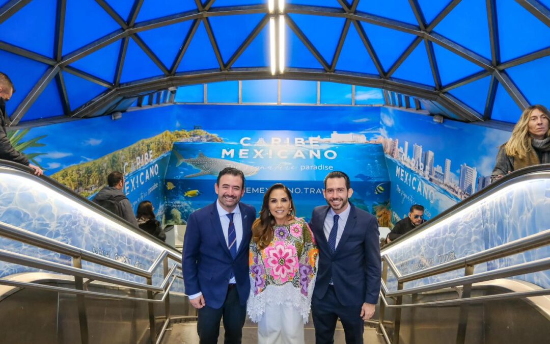 Caribe Mexicano se proyecta desde la Puerta del Sol en Madrid ante más de 6.5 millones de personas: Mara Lezama