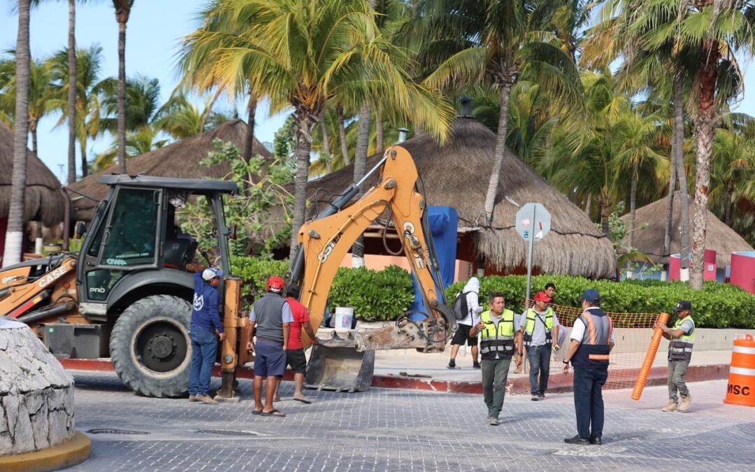 Gobierno de Isla Mujeres inicia primera etapa de obra integral en la avenida Rueda Medina