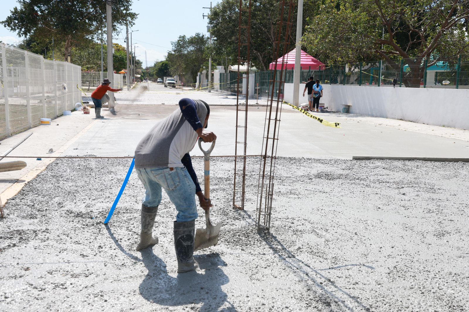 Gobierno Municipal avanza con la tercera etapa de la Plaza Ejidatarios en Ciudad Mujeres