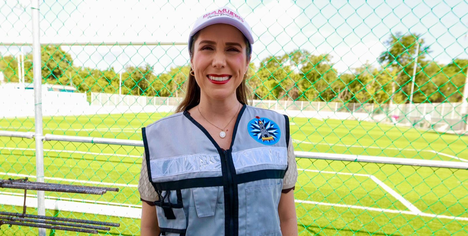 Atenea Gómez Ricalde continúa con la transformación de espacios deportivos en Isla Mujeres