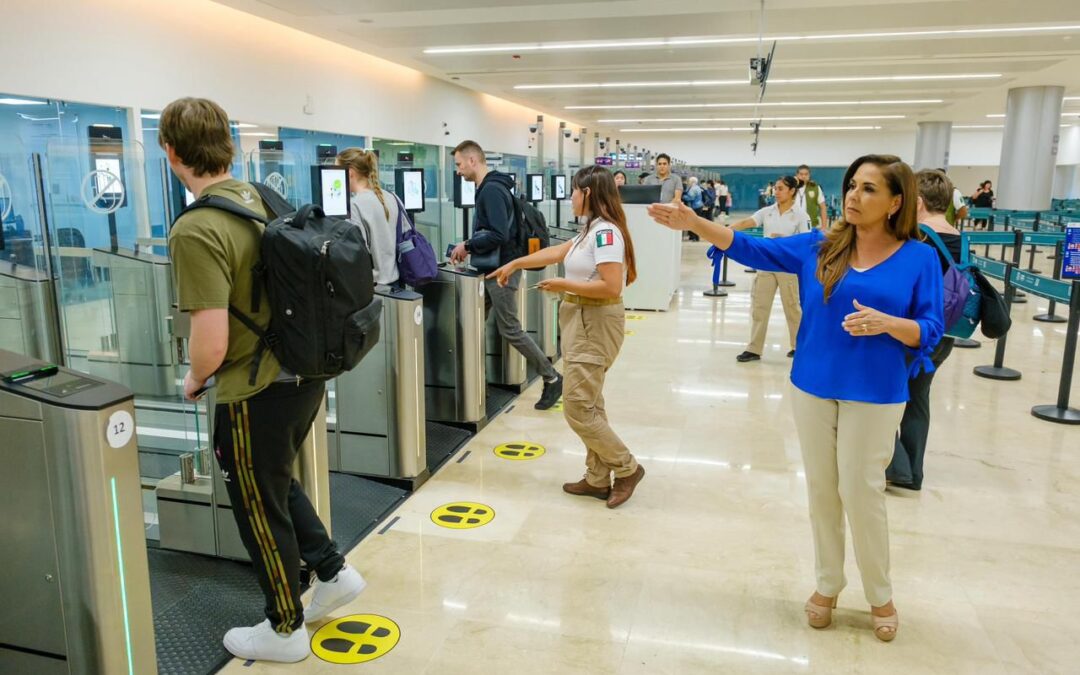 Con 40 e-gates y más filtros, Cancún moderniza su control migratorio para el turismo: Mara Lezama