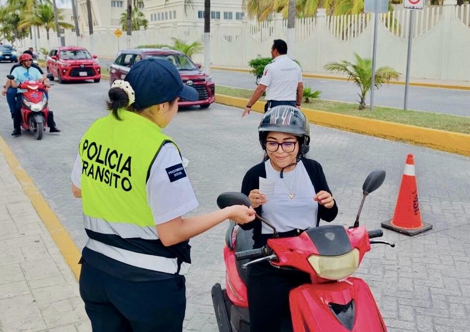 Gobierno de Isla Mujeres impulsa campaña permanente de concientización vial