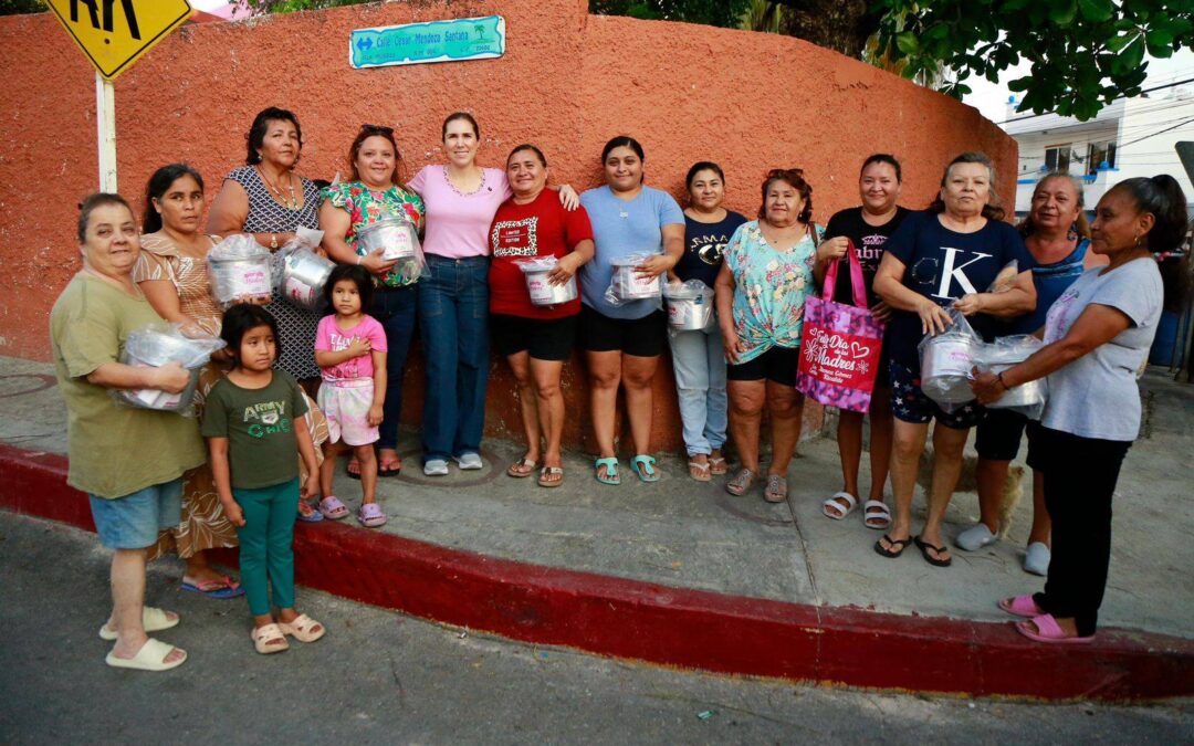 Atenea continúa en territorio apapachando a las mamás de Isla Mujeres