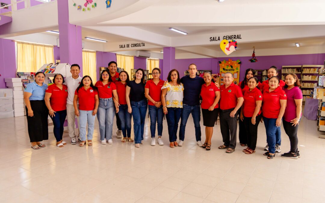 FORTALECEN LA BIBLIOTECA “JACINTO PAT” DE TULUM, COMO CENTRO DE APRENDIZAJE Y CONVIVENCIA