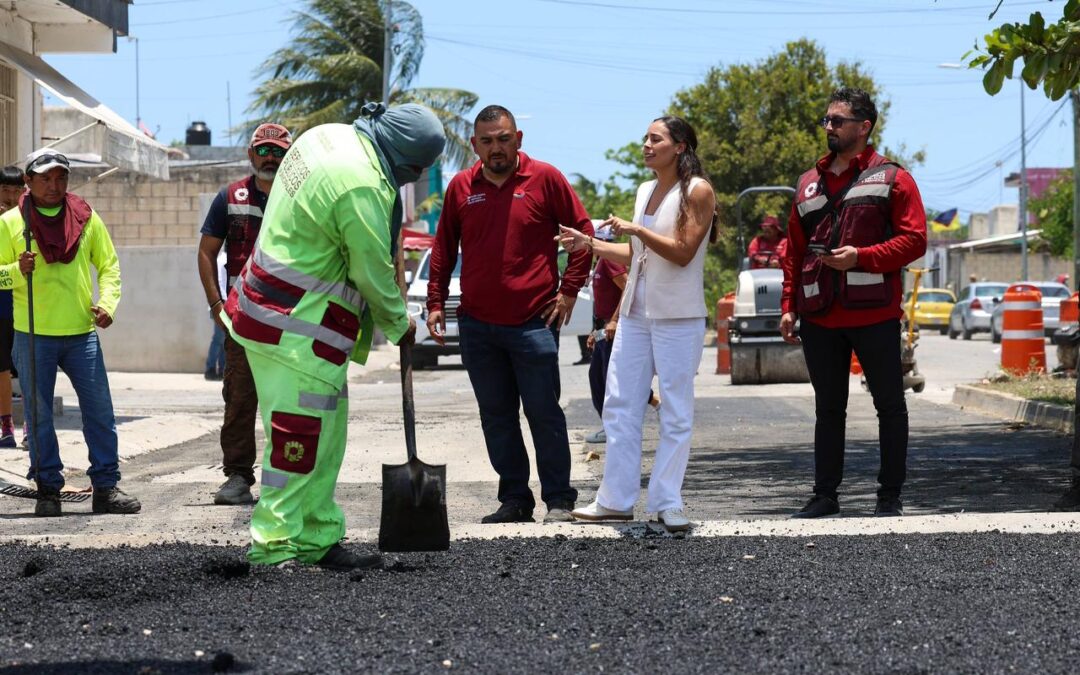 SUPERVISA ANA PATY PERALTA JORNADAS DE BACHEO EN CANCÚN