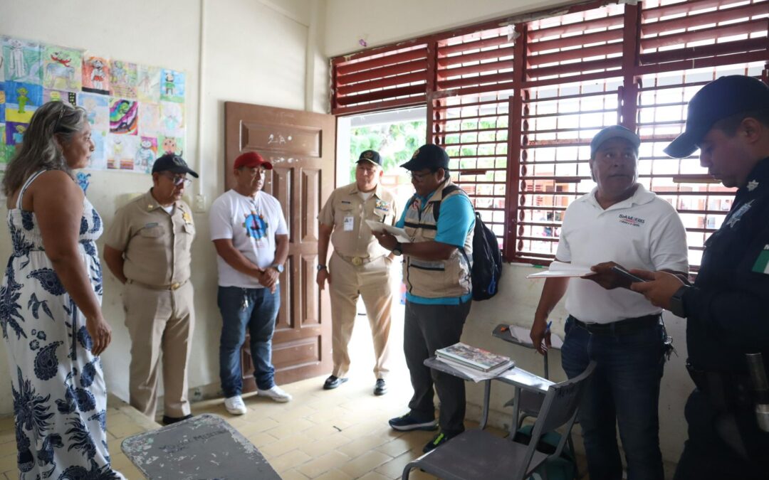 Inicia Protección Civil verificación de refugios anticiclónicos en Isla Mujeres previo a la Temporada de Lluvias y Ciclones Tropicales