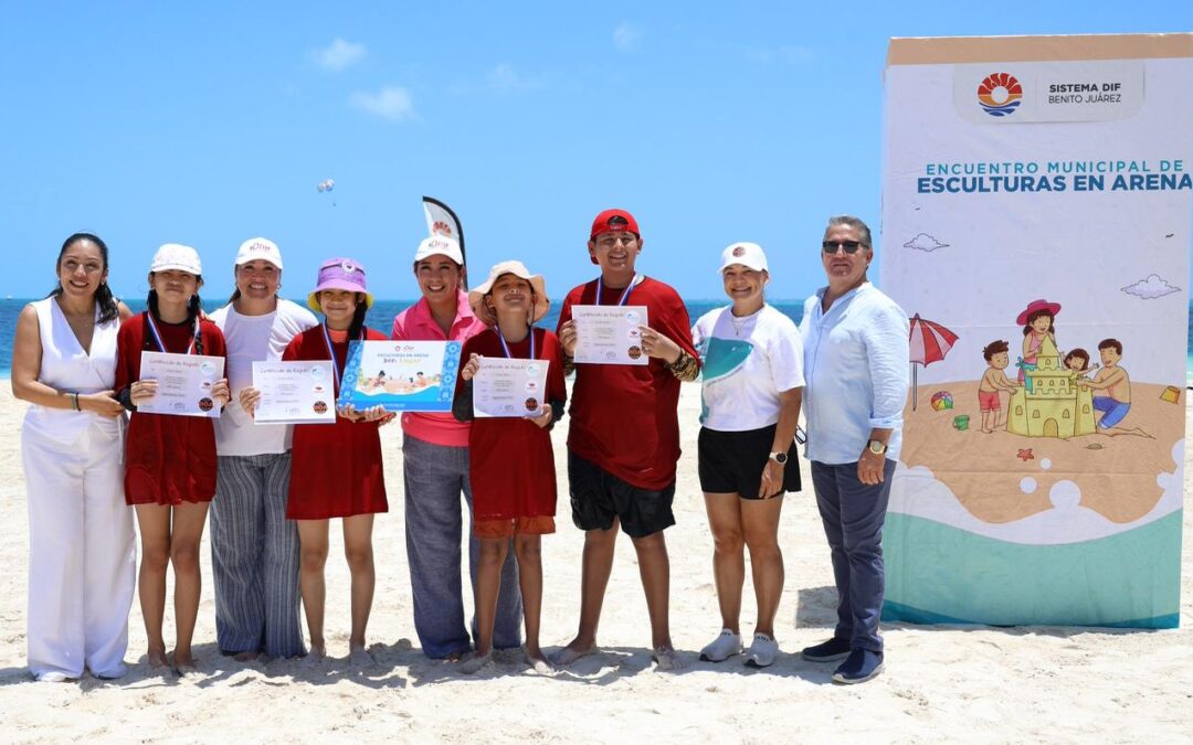 CANCÚN IMPULSA EL TALENTO JUVENIL EN EL ENCUENTRO MUNICIPAL DE ESCULTURAS DE ARENA 2026