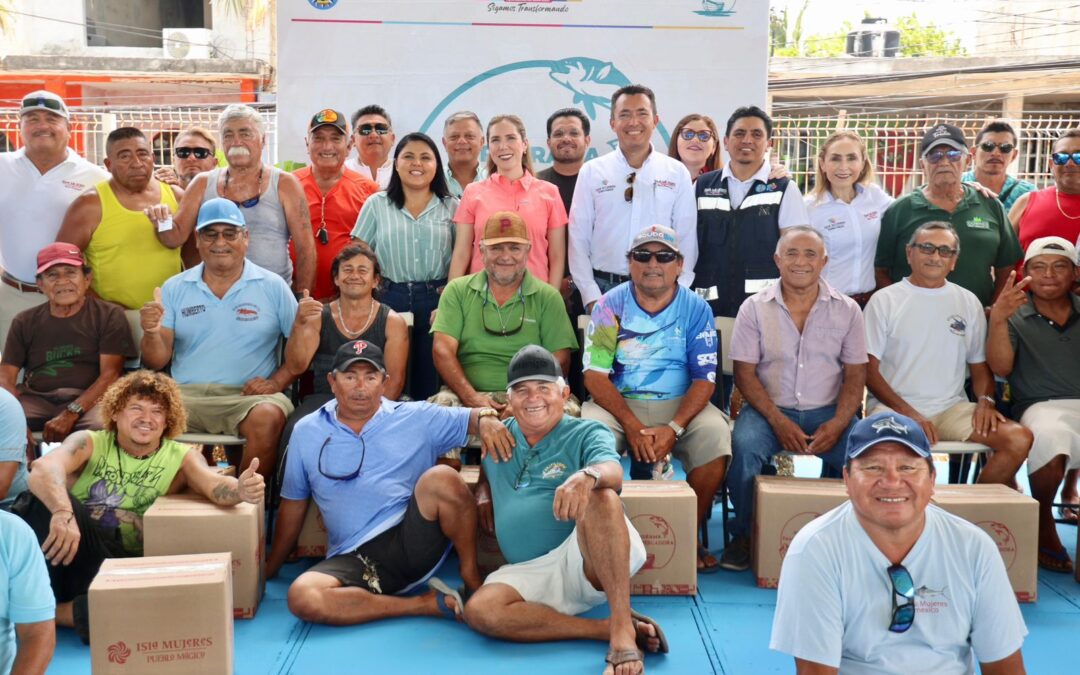 Atenea beneficia a pescadores con apoyos alimentarios del programa Familia Pescadora