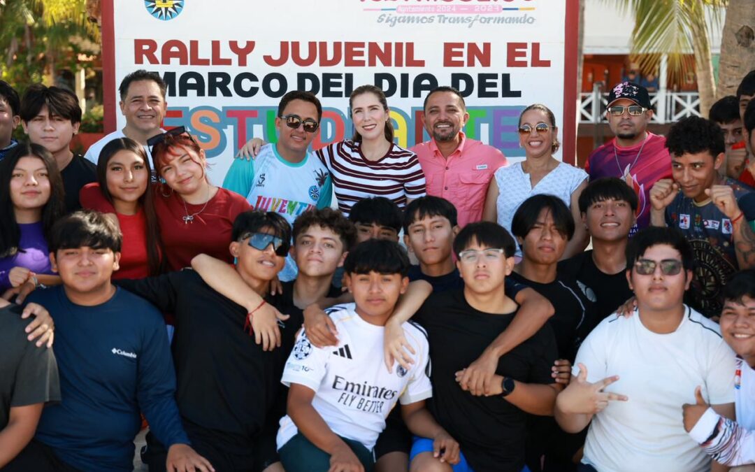 Atenea celebra a juventudes isleñas en el marco del Día del Estudiante con un rally deportivo