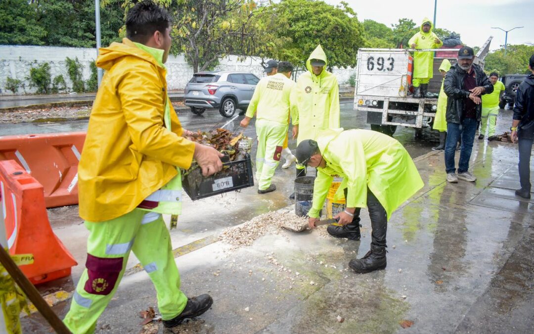 TRABAJAN 250 ELEMENTOS EN ACCIONES PREVENTIVAS POR LLUVIAS