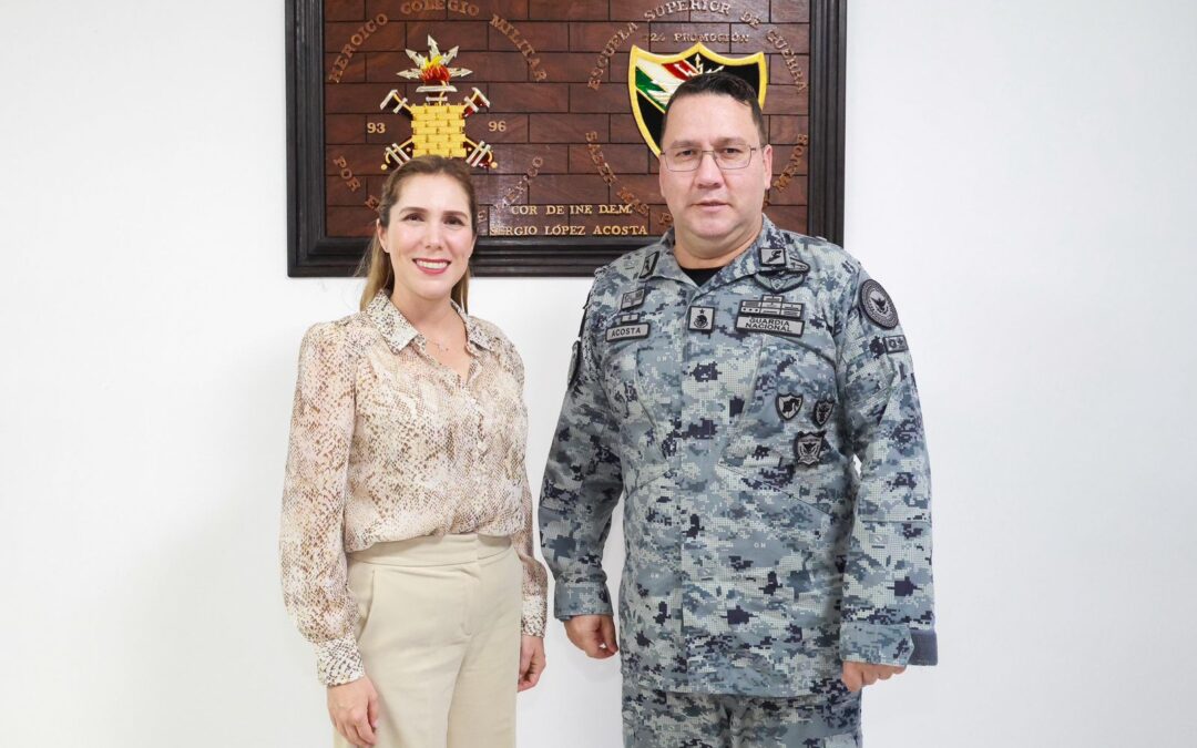 Atenea refrenda trabajo conjunto con la Guardia Nacional para fortalecer la seguridad en Isla Mujeres