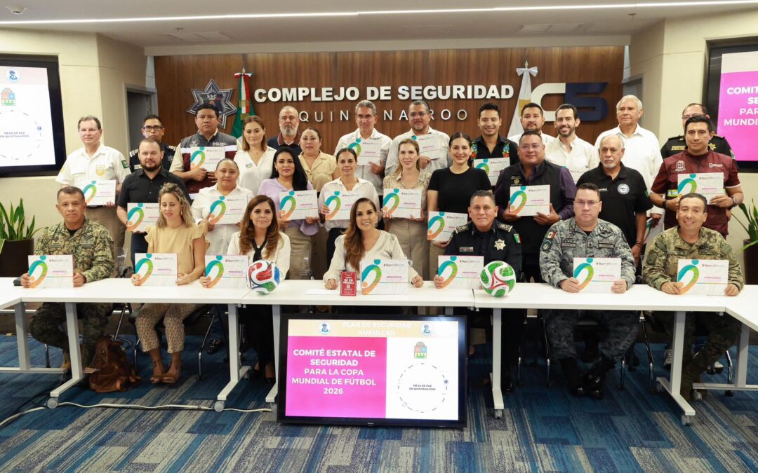 Atenea Gómez Ricalde participa en Sesión Permanente del Comité Estatal de Seguridad rumbo al Mundial 2026