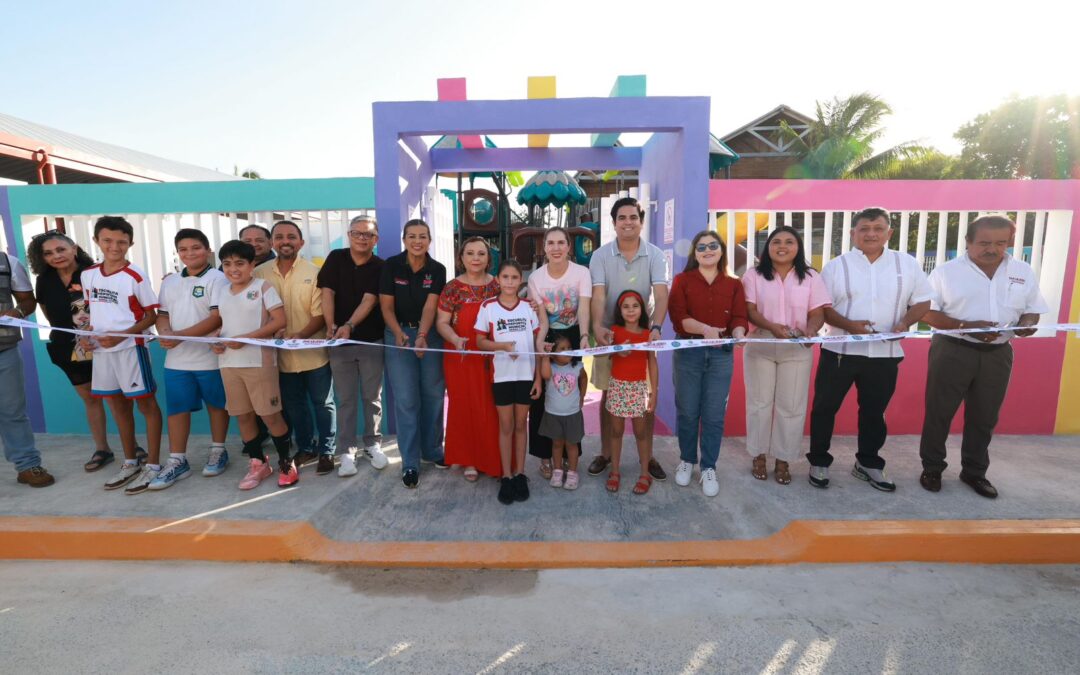 Atenea entrega domo deportivo y el nuevo Parque Infantil “Pelícanos” en la colonia Electricistas