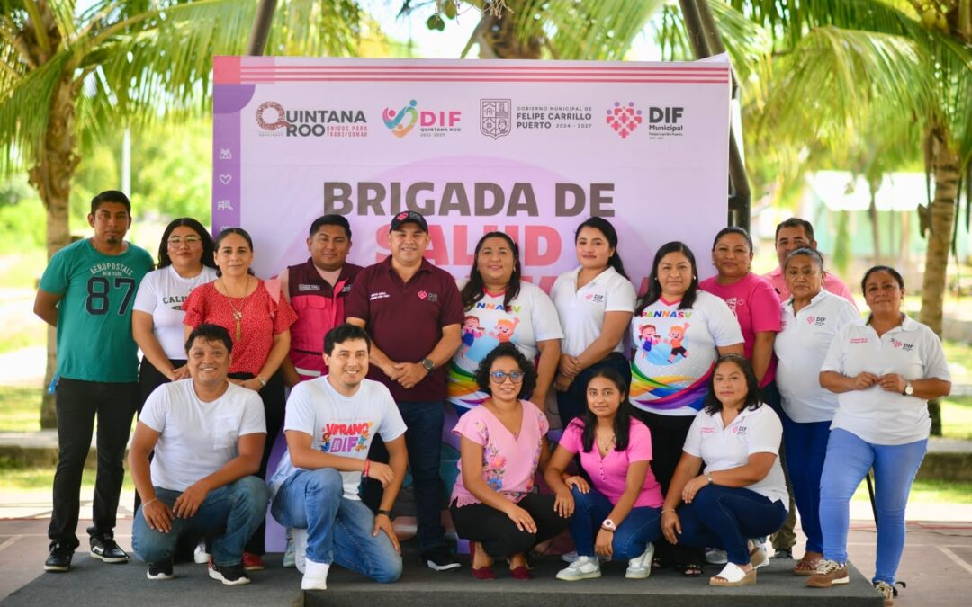 Mary Hernández respalda brigadas de salud que acercan atención médica y visual a las comunidades de Felipe Carrillo Puerto