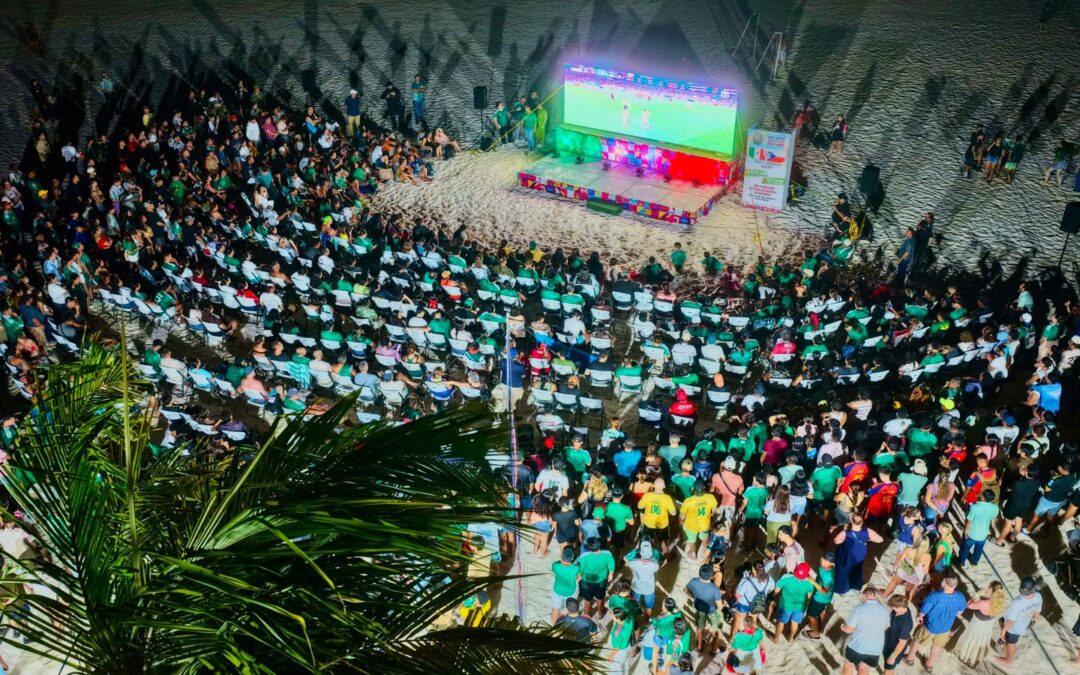 Atenea celebra con familias isleñas y turistas el triunfo de México en el “Fut Fest Isla Mujeres”