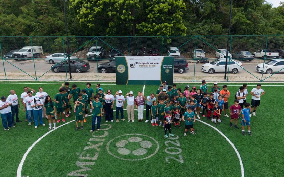 Chetumal se suma al Mundial Social: inaugura Yensunni tres nuevos espacios deportivos para la niñez y juventud