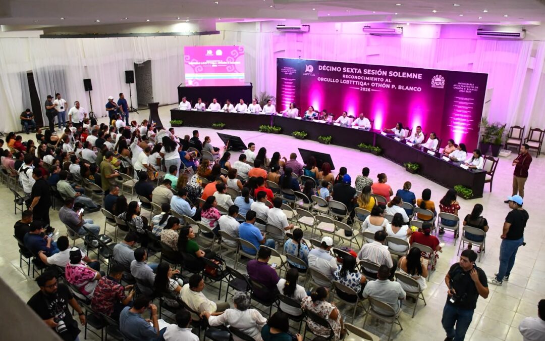 Con reconocimiento al Orgullo LGBTTTIQA+, Othón P. Blanco celebra el valor de vivir con autenticidad y servir a la comunidad.