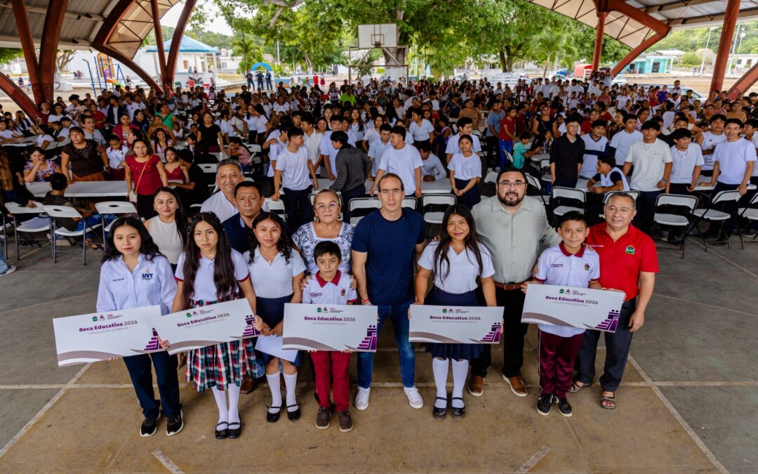 FORTALECE GOBIERNO DE DIEGO CASTAÑÓN A LAS ESCUELAS DE TULUM CON ACCIONES DURANTE TODO EL CICLO ESCOLAR