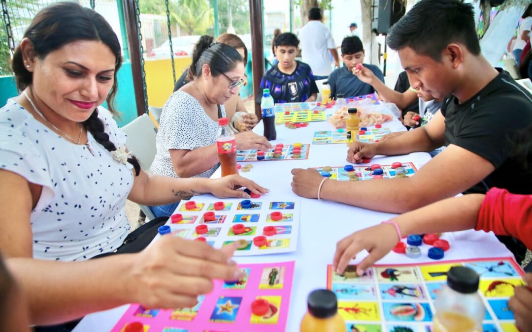 Gobierno de Isla Mujeres fortalece la convivencia familiar en La Victoria con tarde de integración comunitaria