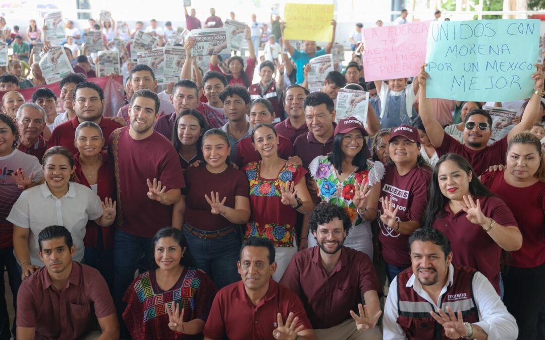 Ana Paty Peralta convoca en Bacalar a mantener unidad por la Cuarta Transformación